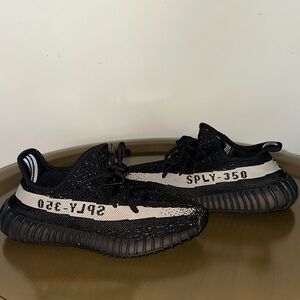 Black + Cream Knit Sneakers